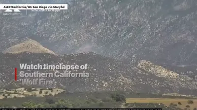 Watch: Timelapse Captures Rapid Spread of Southern California's Wolf Fire. 