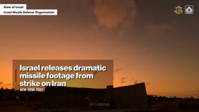 Israel Unleashes Missile Footage From Iran Strike, Showcases Power of Operation Rising Lion. 