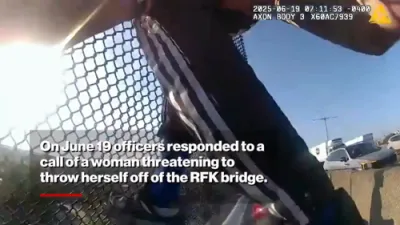 Heroic NYPD Rescue: Officers Save Man from Jumping Off RFK Bridge. 