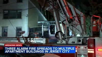 Fire Tears Through 3 Building In Jersey City, Injures at Least 6 Firefighters.