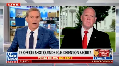 Tom Homan: Attacks on ICE Officers Up 700%, Warns Dangerous Rhetoric from Lawmakers Must End. 