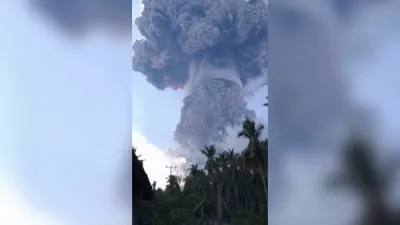 Indonesia's Mount Lewotobi Laki-Laki Erupts, Blasting Ash 11 Miles High and Spewing Lava. 