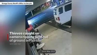 Florida ATM Heist Foiled: Thieves Caught on Camera Ripping Machine from Ground. 