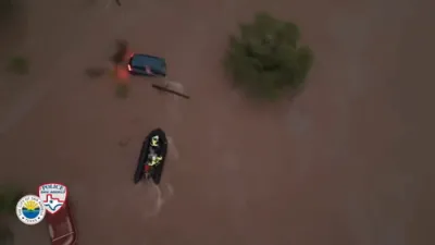 San Angelo Police Release Dramatic Aerial Footage of Heroic Rescues During Deadly Texas Flood. 