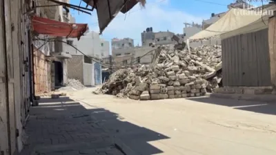 WATCH: Israeli Airstrike Hits Near Historic al-Zawiya Market in Gaza City. 