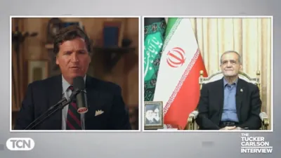 Tucker Carlson Exclusively Interviews President of Iran Masoud Pezeshkian. 