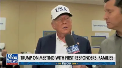 Trump After Meeting Texas Flood Victims' Families: &ldquo;I Didn't Want to Rush&mdash;They Just Love Their Families"