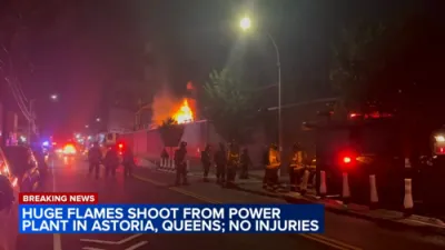 BREAKING: Massive Fire Erupts at Astoria Power Plant in Queens.