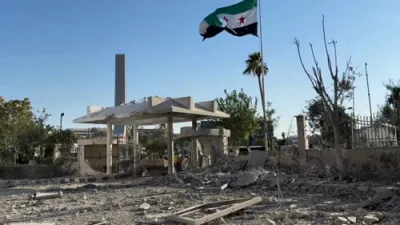Aftermath of Airstrike that Devastates Syrian Ministry of Defense in Damascus. 