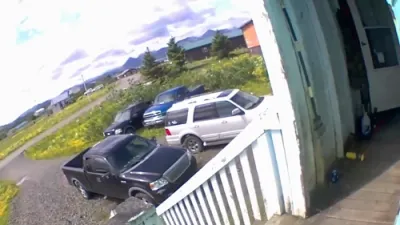 Security Cameras Capture Earthquake Rattling Home in Sand Point.