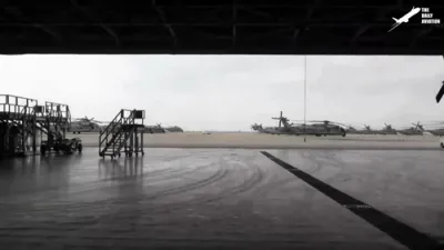 US Marines Deploy via Massive Helicopters for Tactical Mission. 