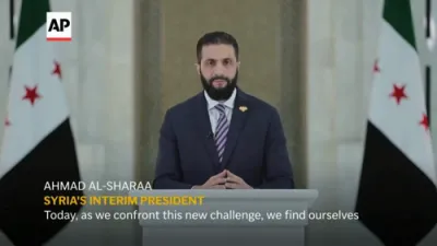 Syria's Interim President: Israel Will Not Divide Our Nation. 