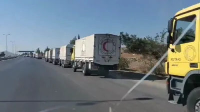 Relief Convoys En Route to Suwayda Amid Ongoing Crisis. 