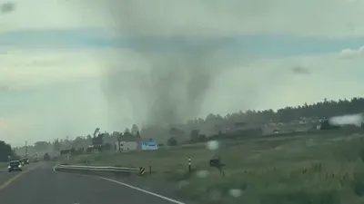 Landspout Rips Roof Off Colorado Shopping Center in Wild Storm. 