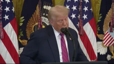 President Trump Recognizes Many Industry Leaders Present at the Signing of the Genius Act. 
