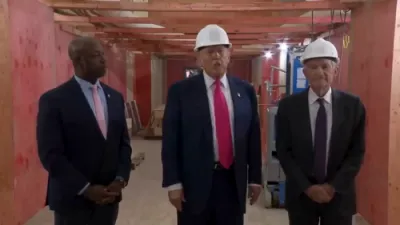 Awkward Moment as Trump Publicly Fact-Checks Fed Chair Powell During Tour. 