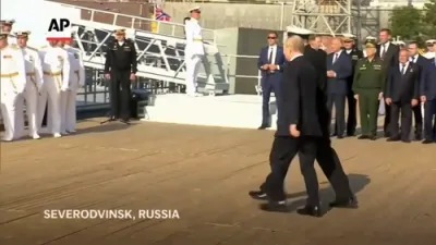 Putin Commissions New Nuclear Submarine, Vows to Bolster Russian Navy. 