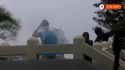 Typhoon Wipha Slams Hong Kong. 