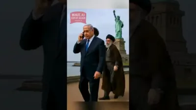 Trump Flies to Rescue Bibi from Evil Khamenei.