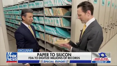 Dr. Marty Makary Leads Massive Effort to Digitize Century of FDA Data. 