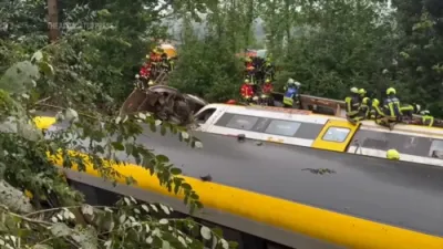 Several Injured After Regional Train Derails in Southern Germany.