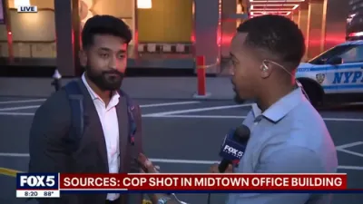 Eyewitness Describes Chaos During Midtown Manhattan Shooting.