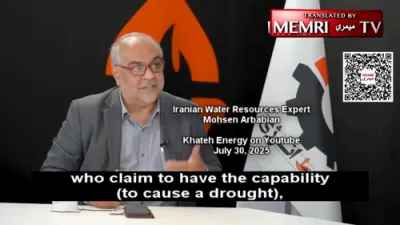 INSANE CLAIM: Iran's Top Water Expert Says U.S. & Israel Are Stealing Rain Clouds. 