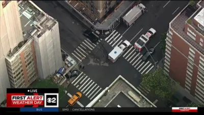 Crash Sends Car Into Scaffolding on Upper East Side. 