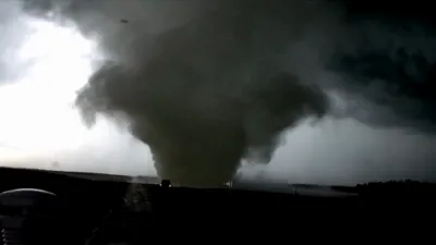 Rare Tornado Near Watertown, South Dakota, Caught on Video.