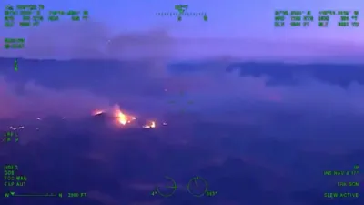 Night Vision Shows California Fire's Ferocity