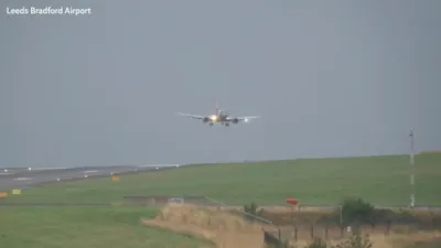 Planes Battle High Winds, Thousands Lose Power Across UK. 