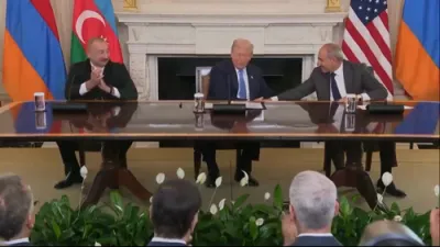 Trump Hosts Historic Signing of Armenia&ndash;Azerbaijan Peace and Economic Agreements at the White House. 