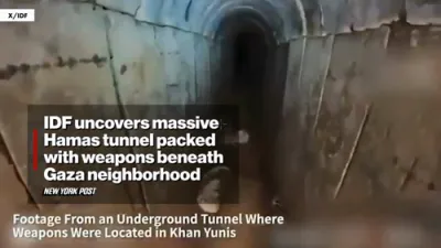IDF Uncovers Massive Hamas Tunnel in Gaza. 