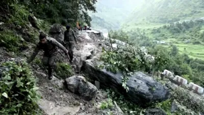 Landslides Cripple Indian Flood Rescues. 