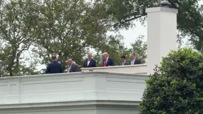 Trump Jokes About 'Nuclear Missiles' on White House Roof. 
