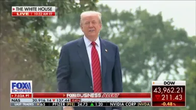JUST NOW: President Trump Takes Reporters' Questions From White House Rooftop.