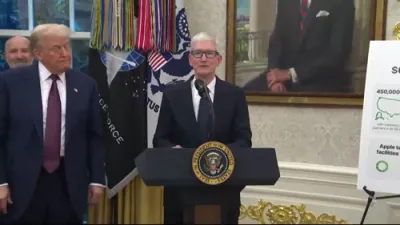 FULL Remarks of Tim Cook Announcing $600 Billion U.S. Investment in Oval Office. 