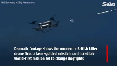 UK Drone Makes History with Laser Strike.
