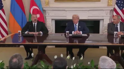 PM Aliyev Hails &ldquo;Great New History" with Armenia.