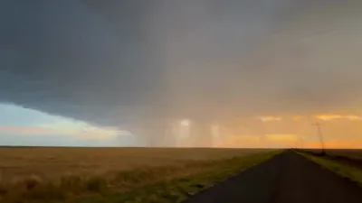 Lightning Spectacle Illuminates Oklahoma Panhandle Skies.
