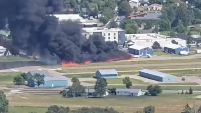 Plane Crashes into Parked Aircrafts in Montana.