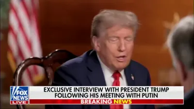 FULL EXCLUSIVE INTERVIEW of President Trump to Hannity after Alaska Summit with Putin.