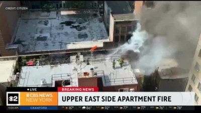 BREAKING: Massive Rooftop Fire in Upper East Side. 