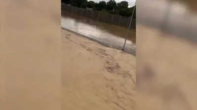 Rain Floods Chattanooga Streets, TN.