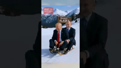 Zelenskyy is trying to Sneak into the Alaskan Summit. 😂