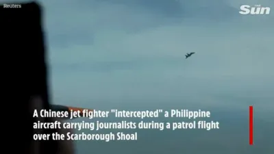 Chinese Fighter Flies Within 200 Feet of Philippine Plane in Tense South China Sea Standoff.