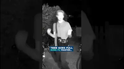 Teen's Hilarious Kung Fu Moves Go Viral. 🤣