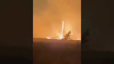 Fire Tornado Caught on Camera.