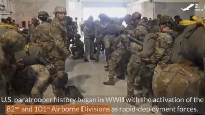 U.S. Mobilizes Elite Paratroopers for Air Assault.