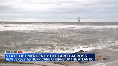 New Jersey Declares Emergency as Hurricane Erin Nears.